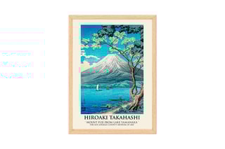 Tableau "Mount Fuji From Lake Yamanaka" Hiroaki Takahashi - 55 x 75 cm