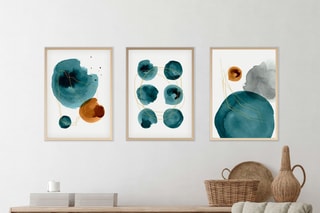 3-delige Houten Wanddecoratie
