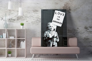 Tableau "Einstein Love Is The Answer" - Banksy