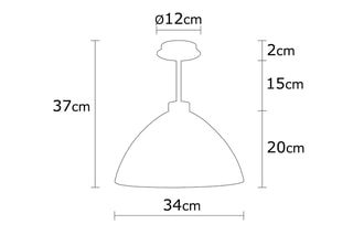 Suspension Bergama - Doré - 40 W