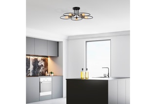 Suspension Circle - Noir - 5 x 40 W