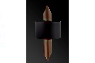 Applique murale A - Noir et doré rose - 40 W