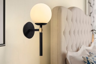 Applique murale Gondol - Noir et blanc - 40 W