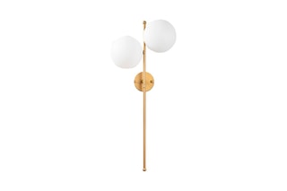 Wandlamp Fazli - Goudkleurig en Wit - 40 W
