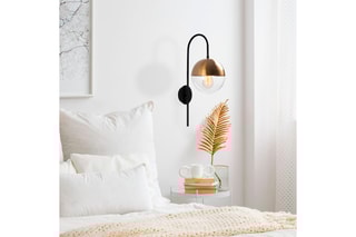 Applique murale Bastos - Noir et doré - 60 W