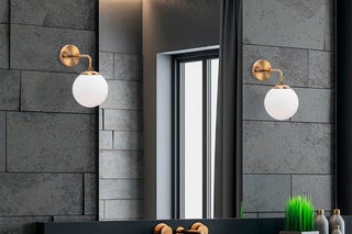 Applique murale Viran - Doré et blanc - 40 W