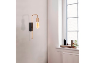 Applique murale Mum - Doré et noir - 100 W