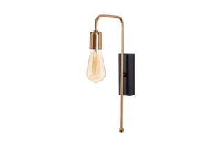 Applique murale Mum - Doré et noir - 100 W