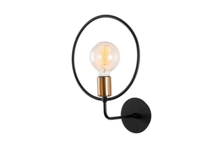 Applique murale Circle - Noir - 40 W