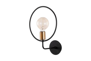 Applique murale Circle - Noir - 40 W