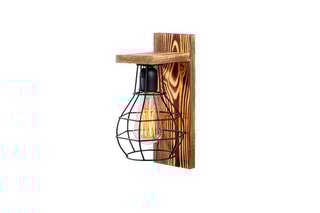 Applique murale en bois Erebos - Naturel - 100 W
