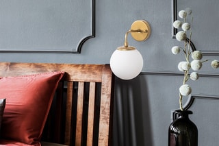 Wandlamp Horn - Goudkleurig