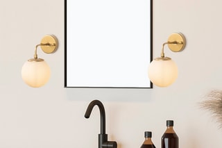 Wandlamp Horn - Goudkleurig