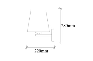 Wandlamp Profil Zwart