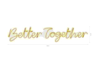 Néon mural LED Better Together - Jaune