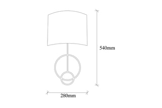 Wandlamp Asaf -  6983 - Zwart en Wit