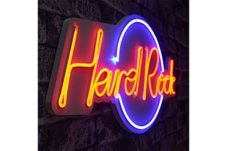 Néon mural LED Hard Rock - Bleu et rouge