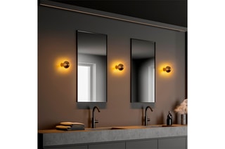Wandlamp Fungal Goudkleurig