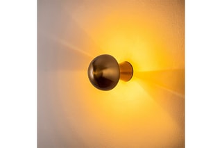 Wandlamp Fungal Goudkleurig