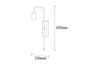Wandlamp Mum Zwart