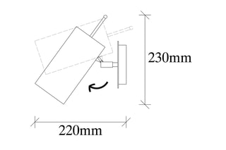Wandlamp Kem - Zwart