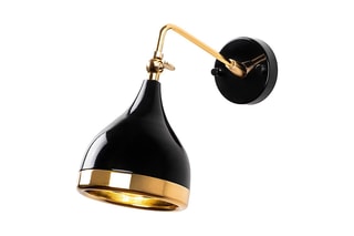 Wandlamp - Zwart en Goudkleurig