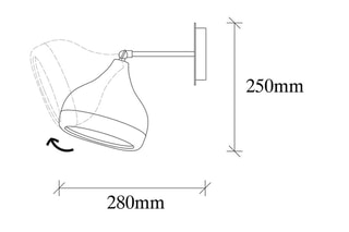 Wandlamp Yildo  Wit