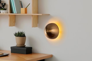 Wandlamp Fungal Goudkleurig