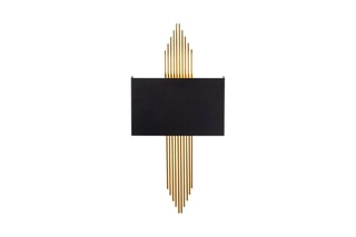 Applique murale - Noir et doré - 40 W