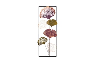 Décoration murale Fig - 32 x 90 cm - Violet et vert