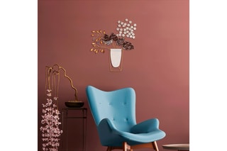 Décoration murale - 47 x 55 x 1,5 cm - Blanc