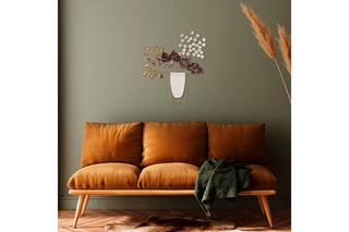 Décoration murale - 47 x 55 x 1,5 cm - Blanc
