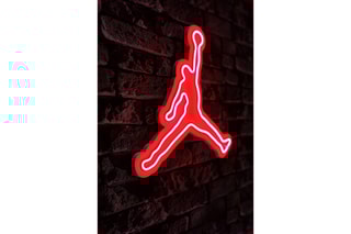 Décoration murale Basketball - 42 x 40 cm - Rouge et blanc