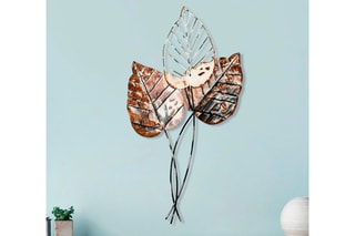 Wanddecoratie Fall 1 - 45 x 85 cm - Zwart en Bruin