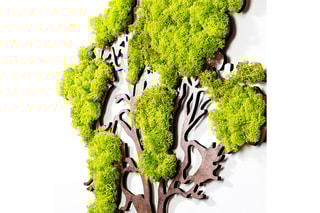 Décoration murale Tree - Vert et marron