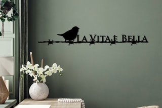 Décoration murale Vita E Bella - Noir