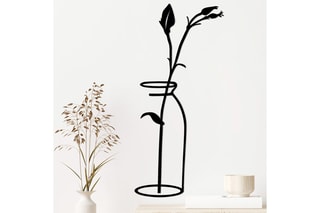 Décoration murale Flower In The Vase - Noir
