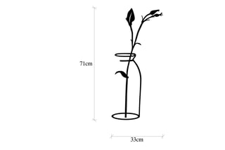 Décoration murale Flower In The Vase - Noir