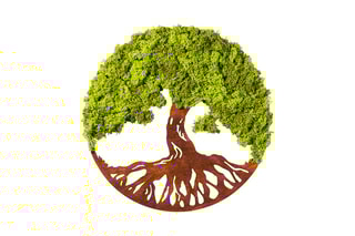 Décoration murale Tree Of Life - Vert et marron