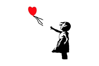 Décoration murale "La petite fille au ballon" - Banksy