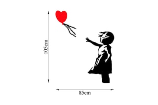 Décoration murale "La petite fille au ballon" - Banksy