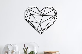 Décoration murale Heart - Noir