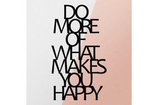 Décoration murale Do More Of What Makes You Happy - Noir