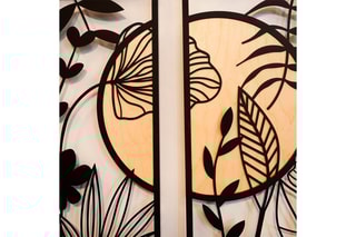 Décoration murale Ginkgo Wood - Noir