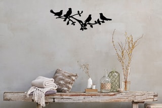 Décoration murale Birds On The Branch - Noir