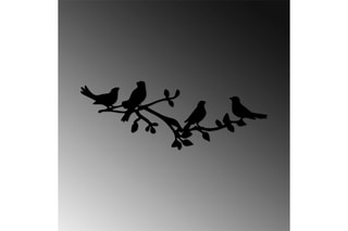 Décoration murale Birds On The Branch - Noir
