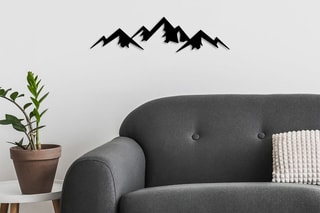 Décoration murale - 
Noir - 54 x 14  cm
