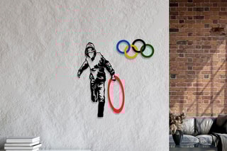 Décoration murale Banksy - Noir