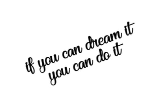 Décoration murale en bois If You Can Dream It You Can Do It - Noir