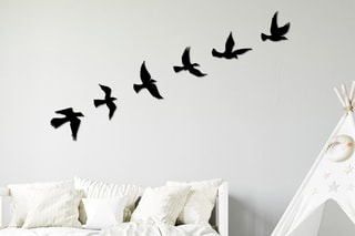 Décoration murale - 
Noir - 17 x 17 / 20 x 13 / 19 x 15 / 20 x 17 / 20 x 18 / 22 x 17 cm -